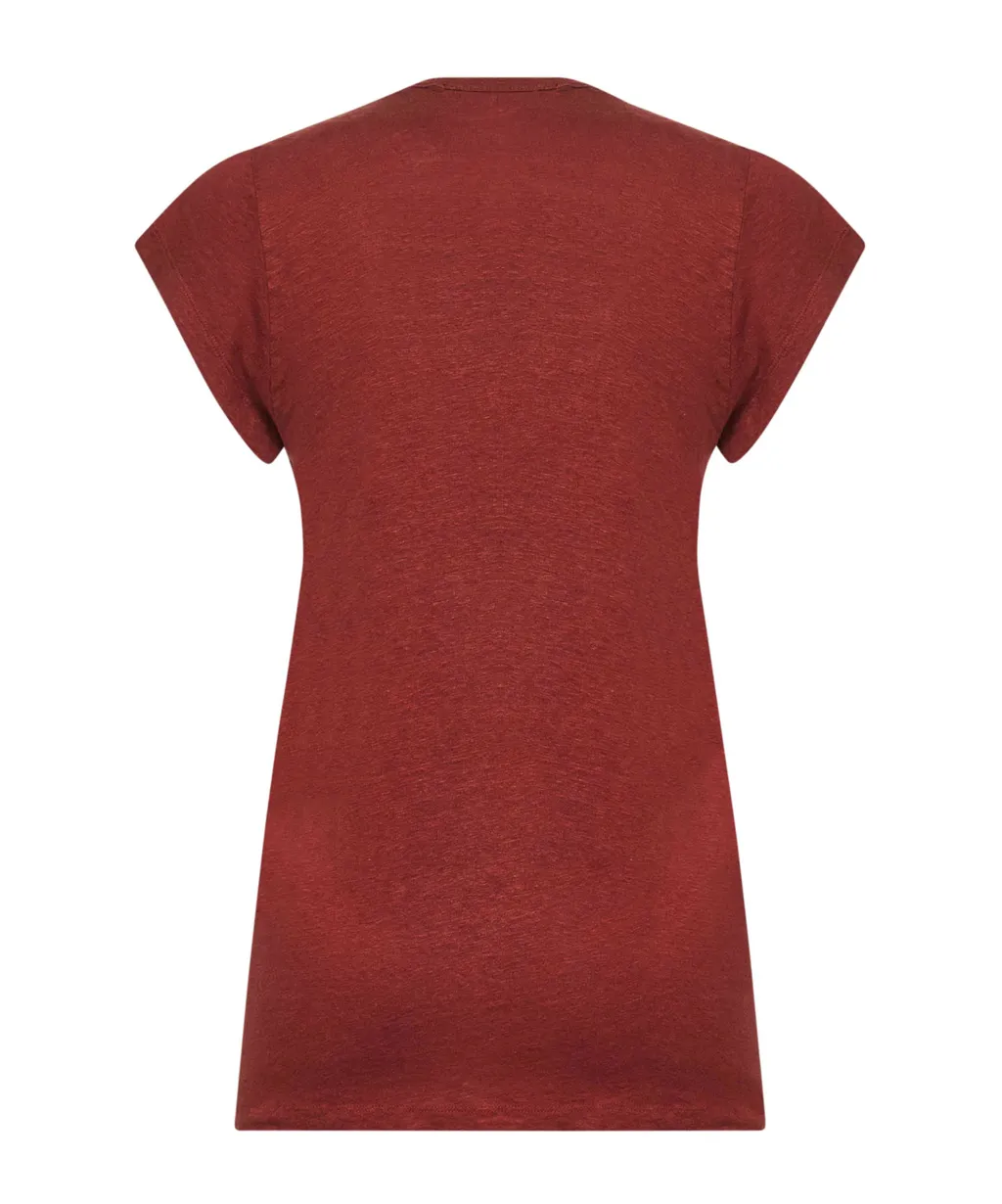 Ribbed V-Neck T-Shirt