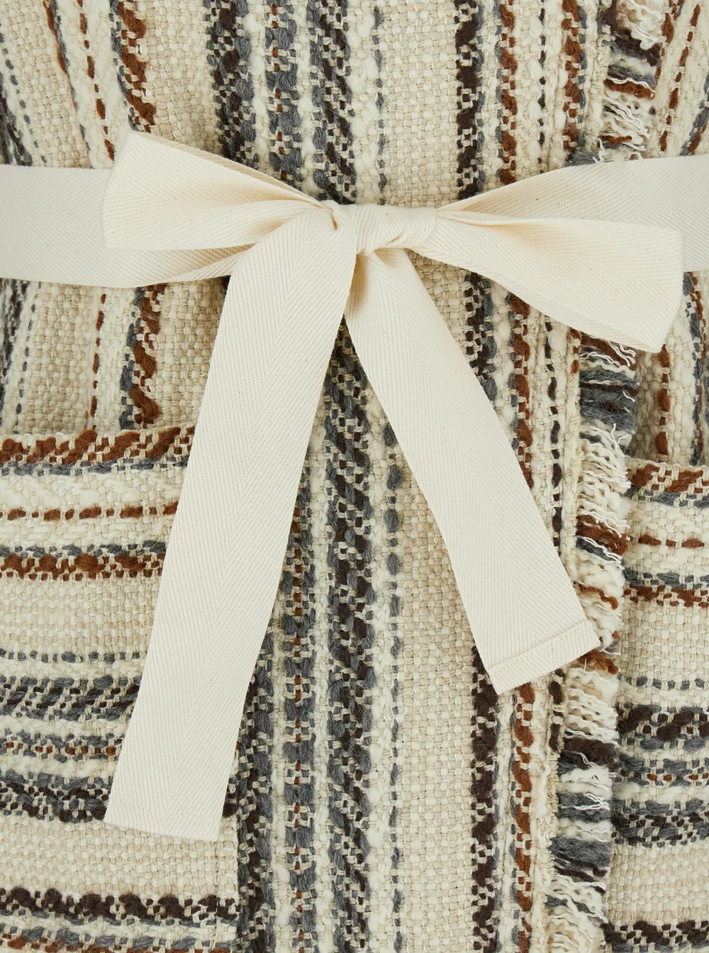 Illisa Striped Fringed Jacket