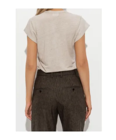 V-Neck Short-Sleeve Linen T-Shirt