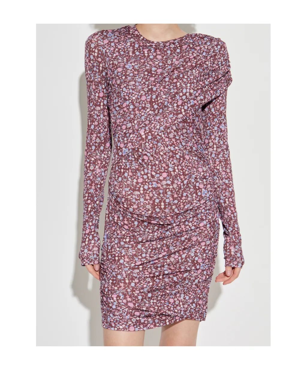 Floral-Print Mini Dress