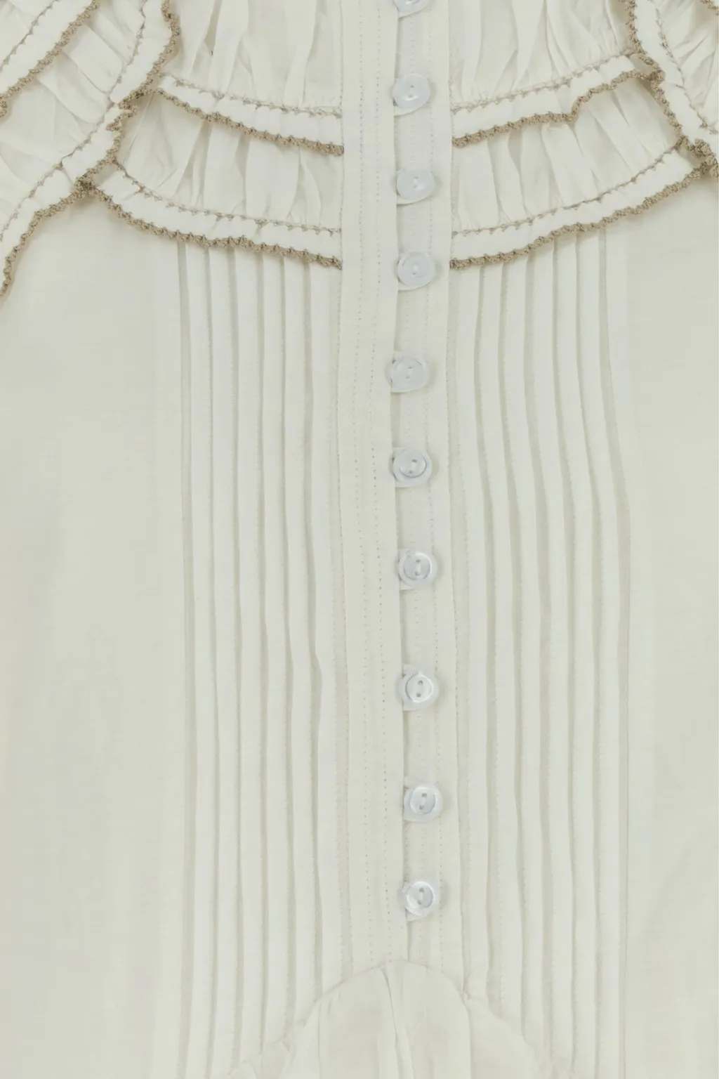 Ruffled-Detail Mini Dress