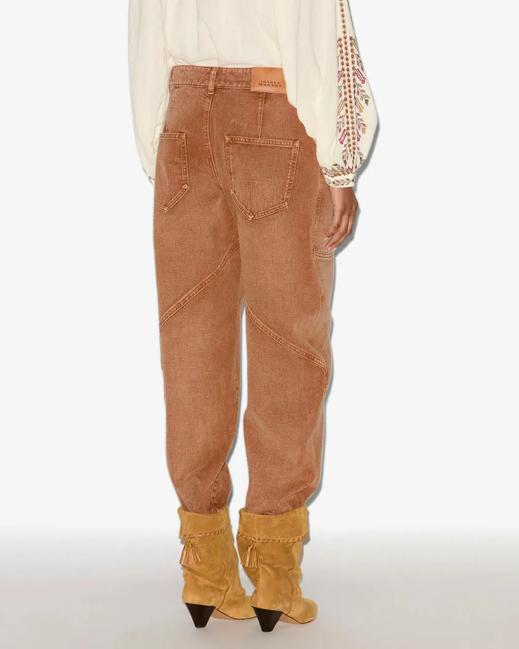 Stitched Detailed Denim Jeans