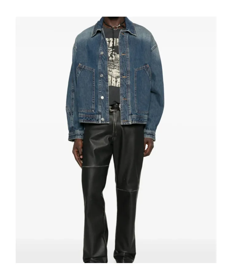 Long-Sleeved Denim Jacket