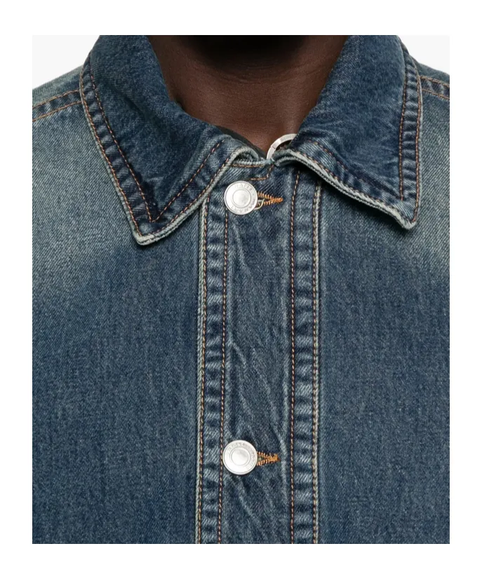 Long-Sleeved Denim Jacket