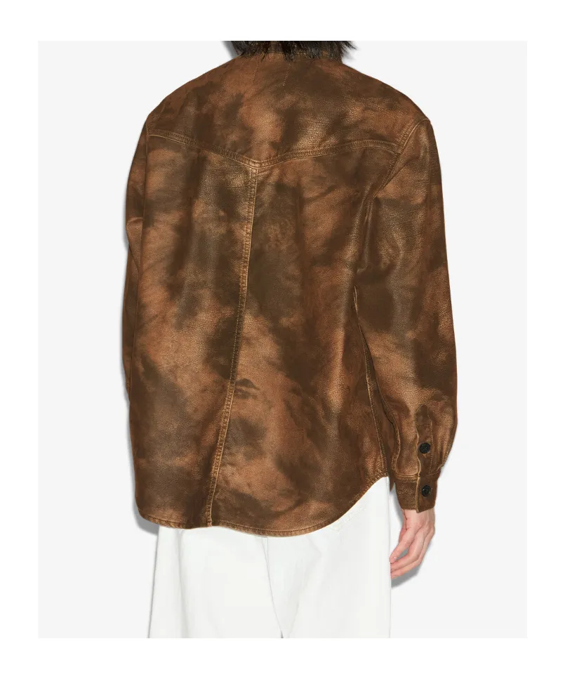 Kadrian Faux Leather Shirt
