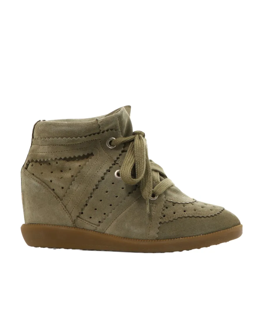 Bobby Lace-Up Wedge Sneakers