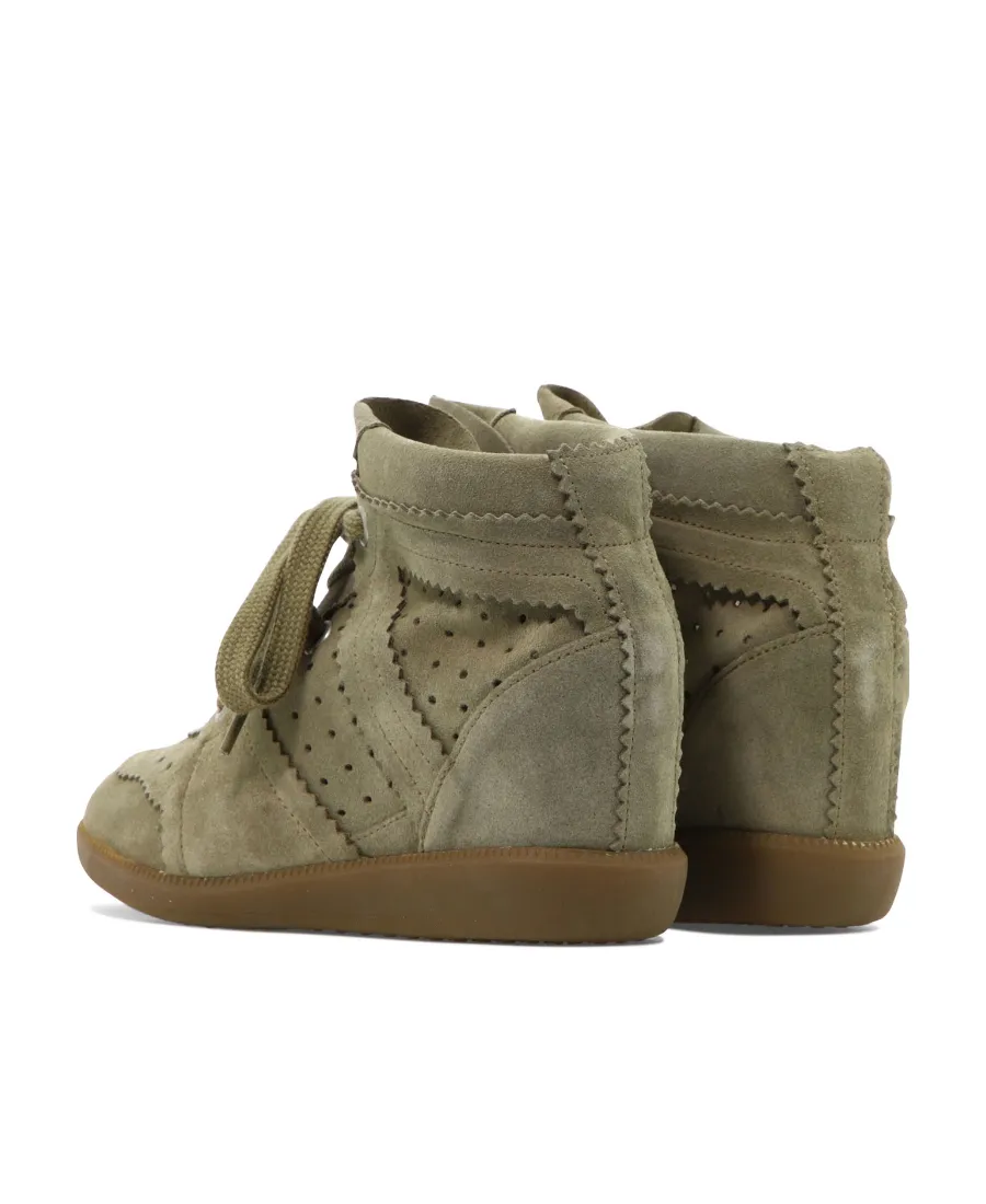 Bobby Lace-Up Wedge Sneakers