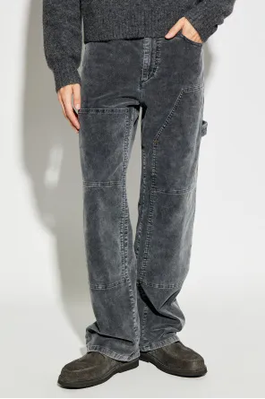 Corduroy Panelled Trousers