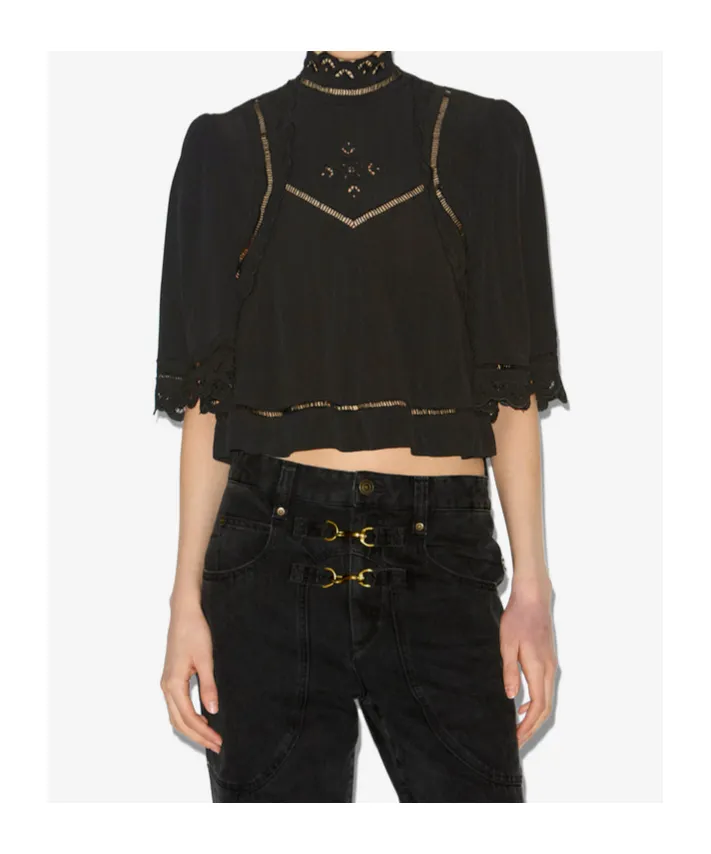 Lace Trim Blouse