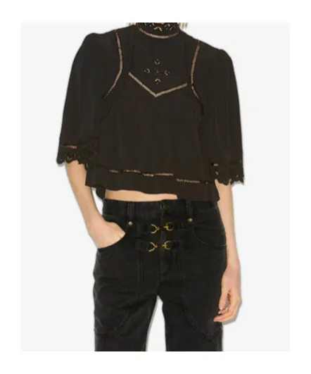 Lace Trim Blouse
