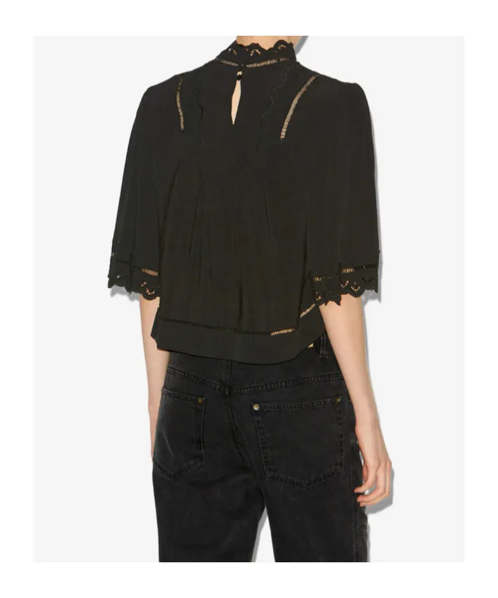 Lace Trim Blouse