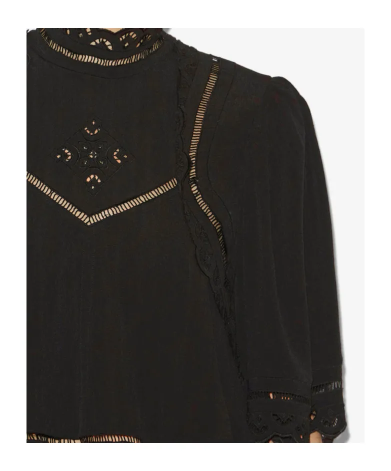 Lace Trim Blouse