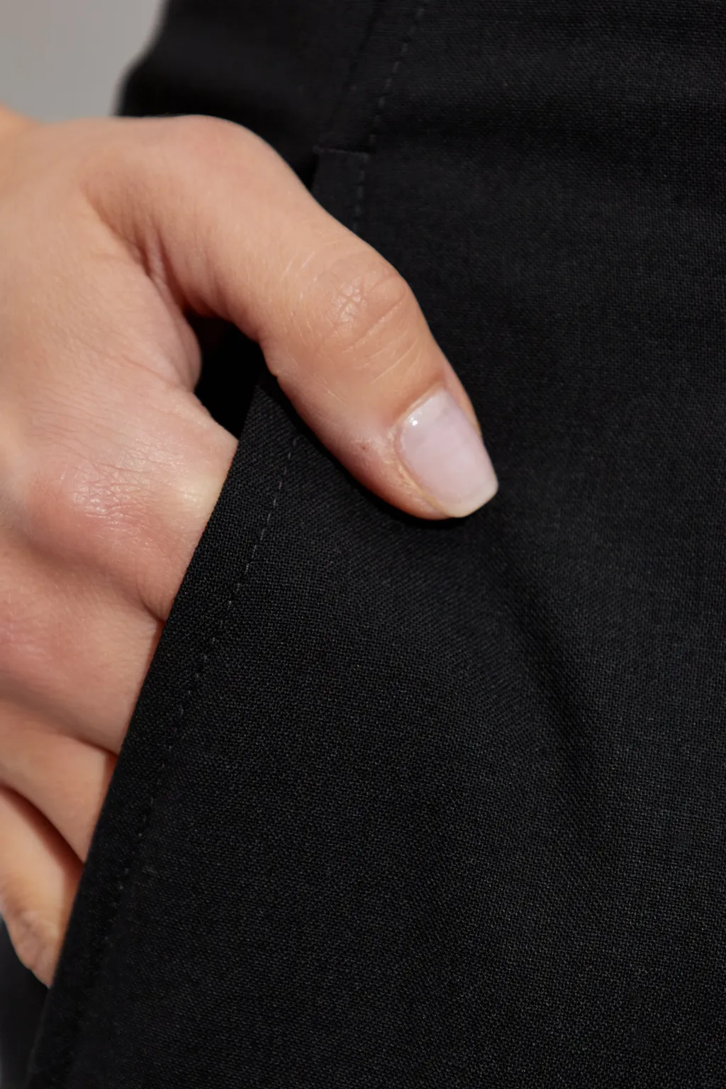 Straight Leg Pleated Trousers