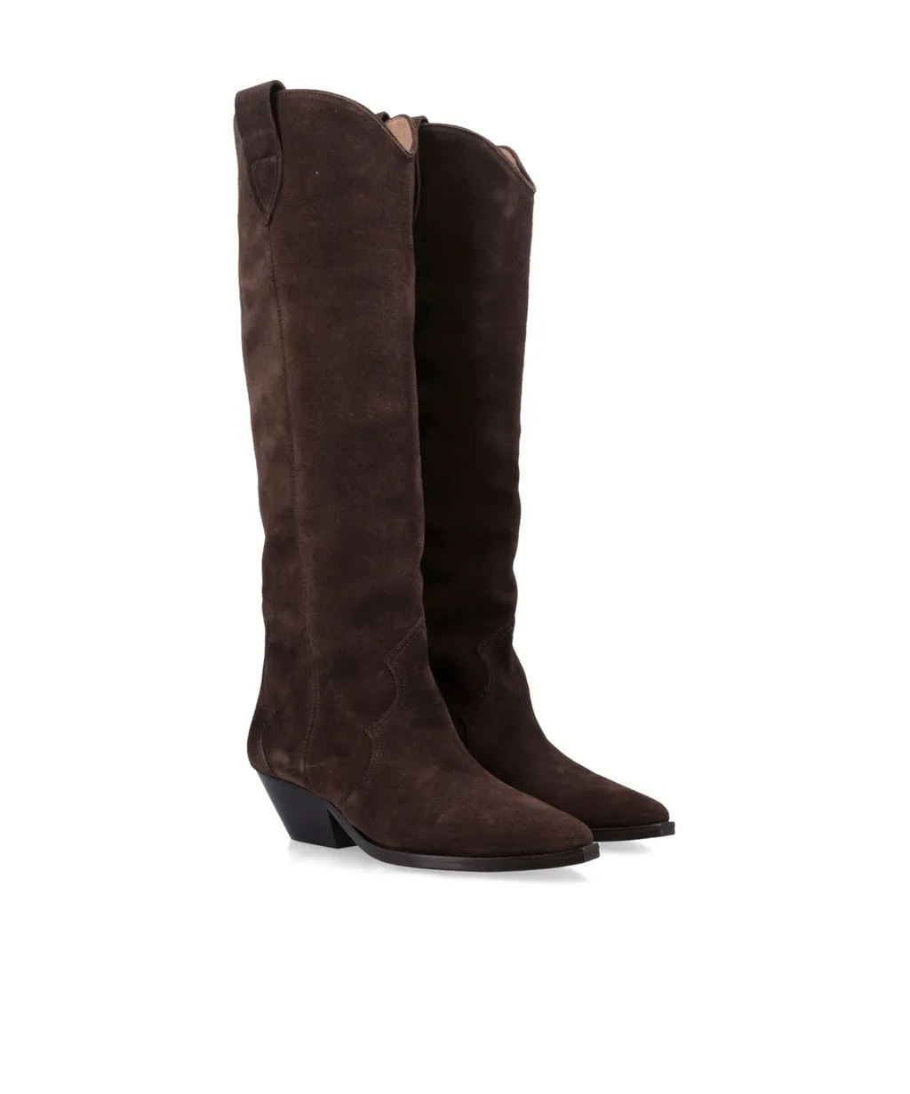 Denvee Pointed-Toe Knee-Length Boots