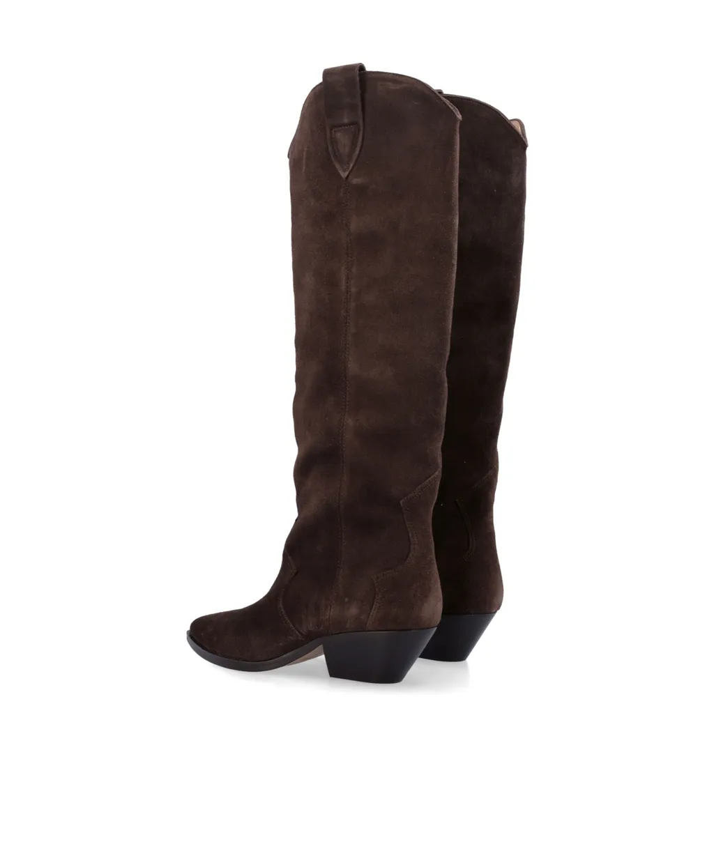 Denvee Pointed-Toe Knee-Length Boots
