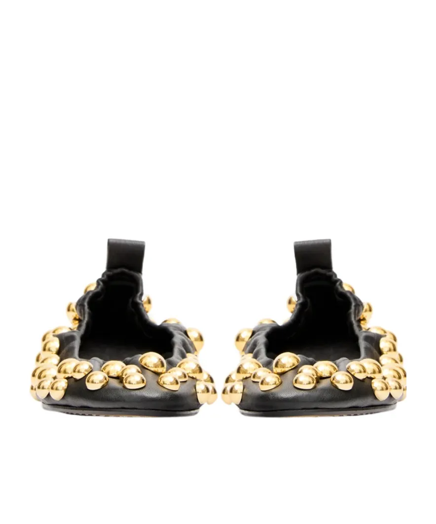 Stud Embellishment Flat Shoes