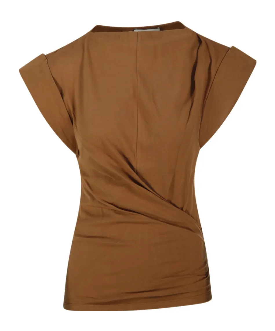 Maisan Cap-Sleeved Top