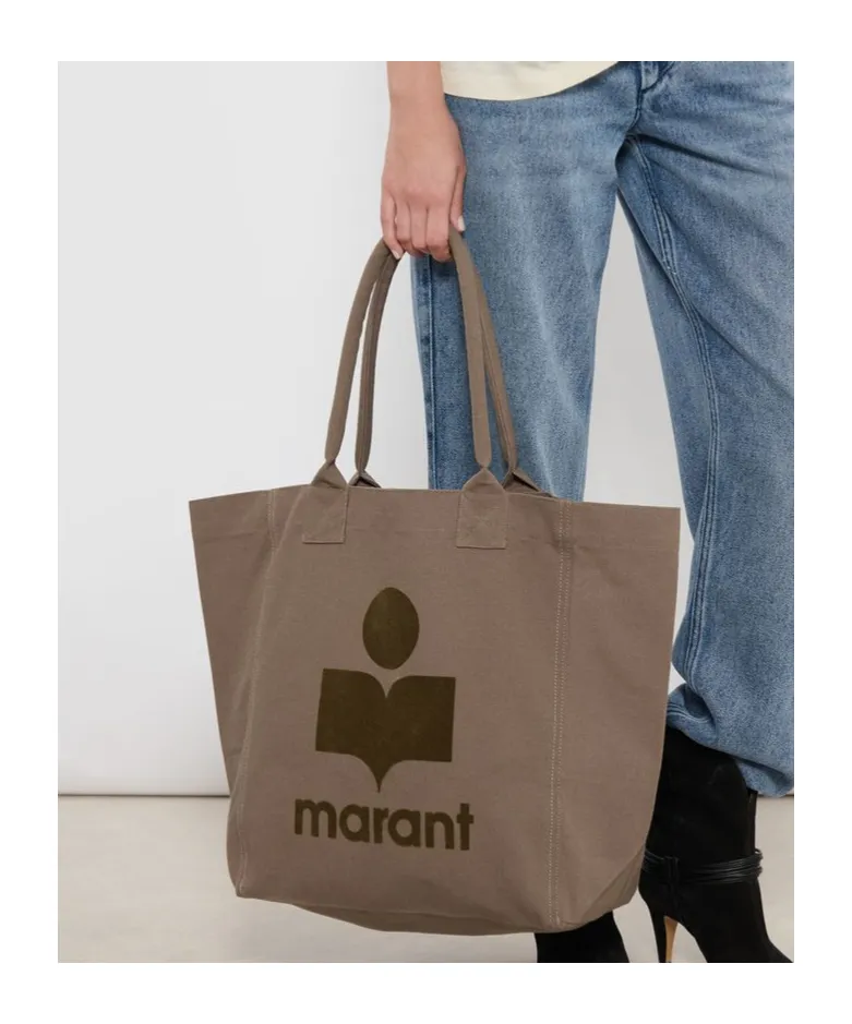 Yenky Logo Printed Top Handle Bag