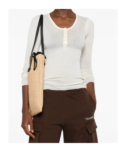 Lamylic Long-Sleeved Ribbed Top