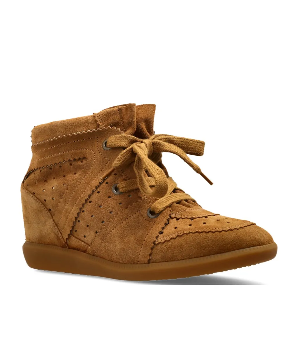 Bobby Lace-Up Wedge Sneakers