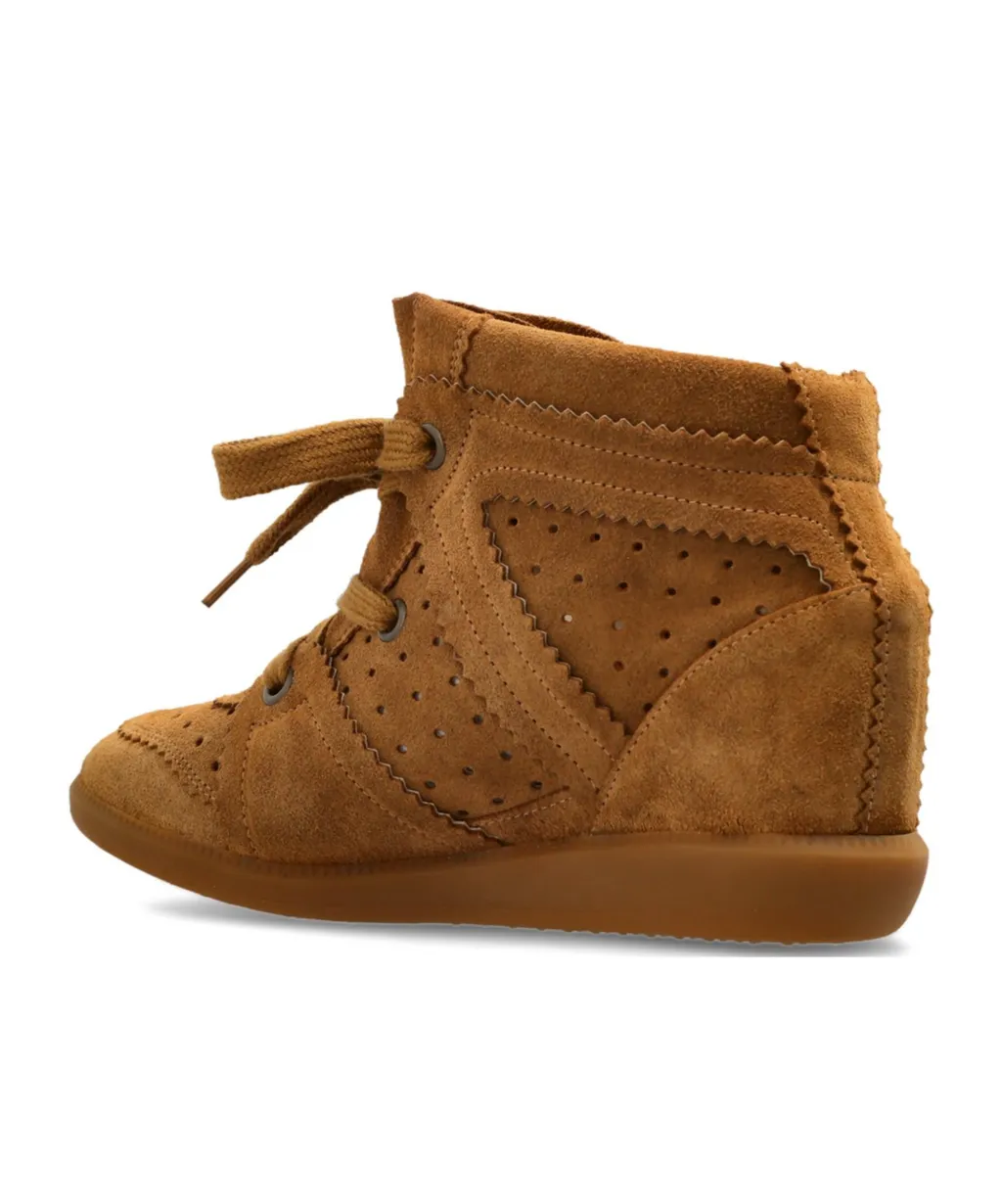 Bobby Lace-Up Wedge Sneakers