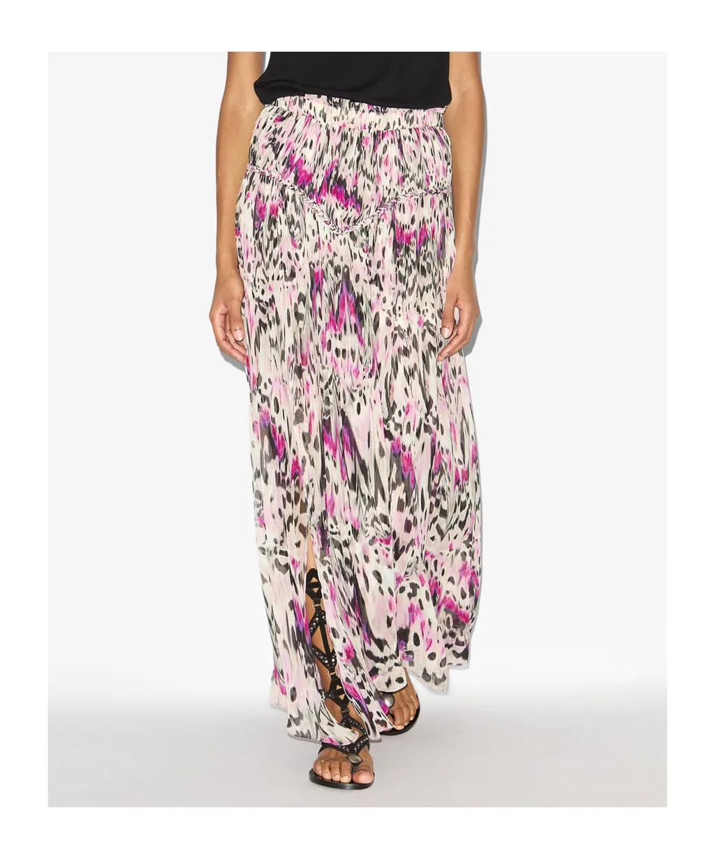 Rolande Abstract Patterned Maxi Skirt