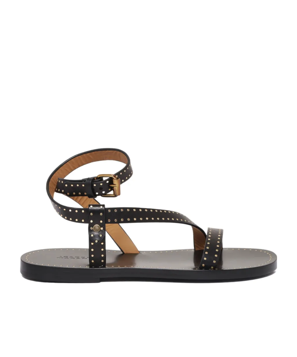 Studded Buckled Sandals