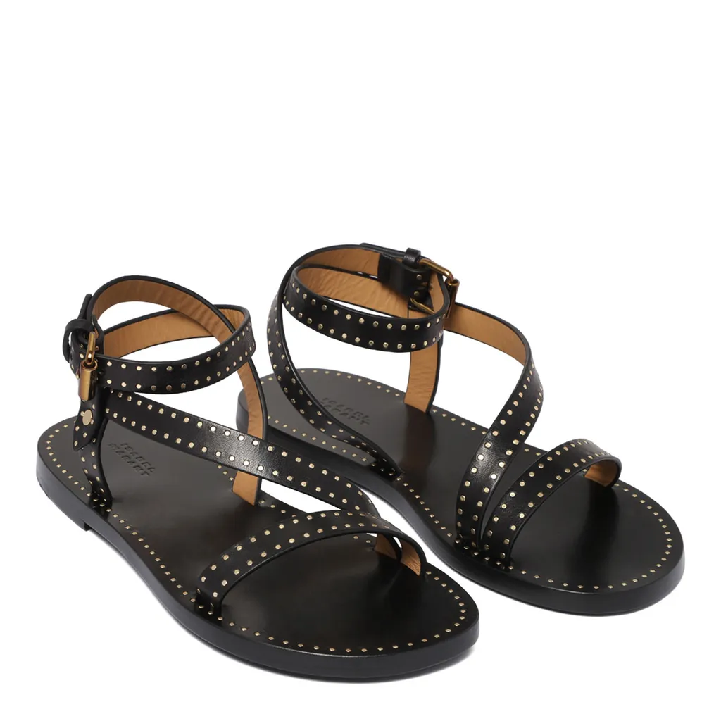 Studded Buckled Sandals