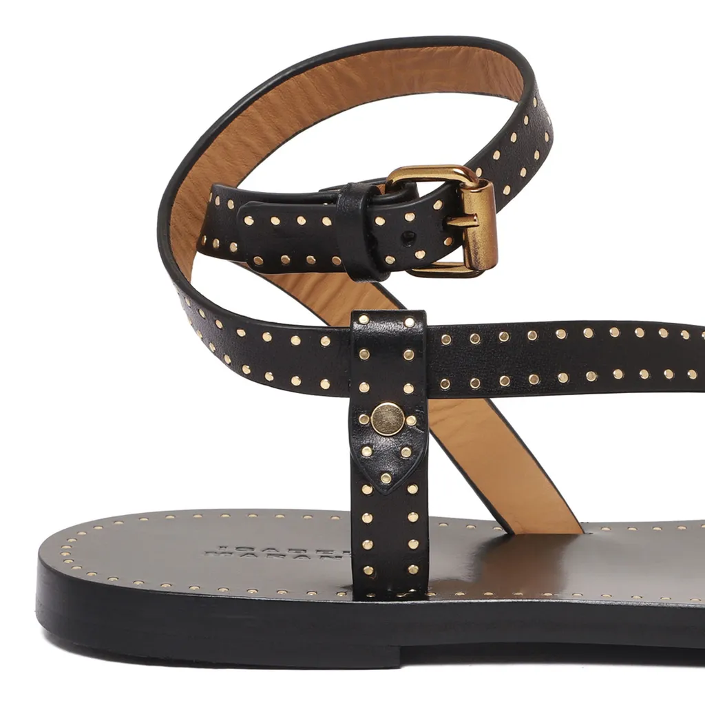 Studded Buckled Sandals