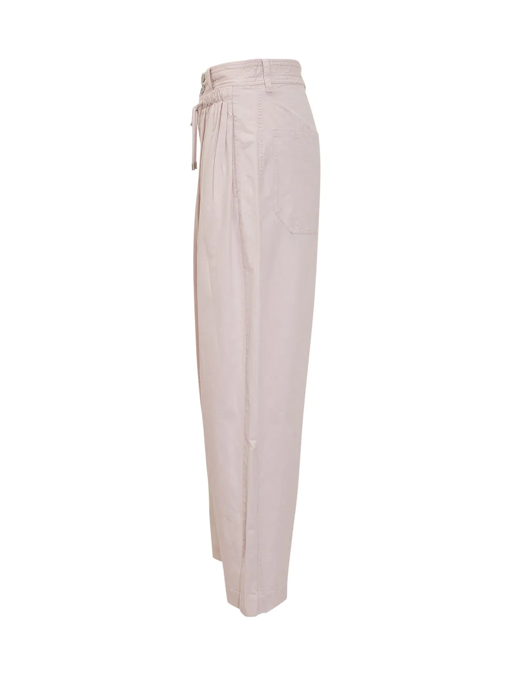 Gathered Loose Fit Pants
