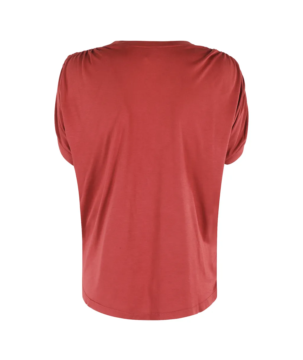 Draped-Detail Top
