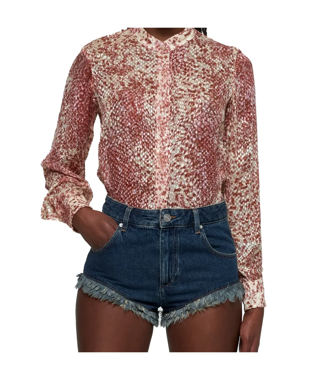 Ilda Pattern-Printed Buttoned Shirt
