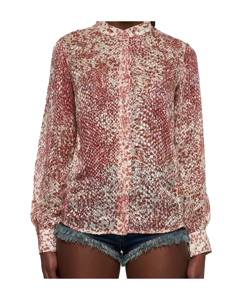 Ilda Pattern-Printed Buttoned Shirt