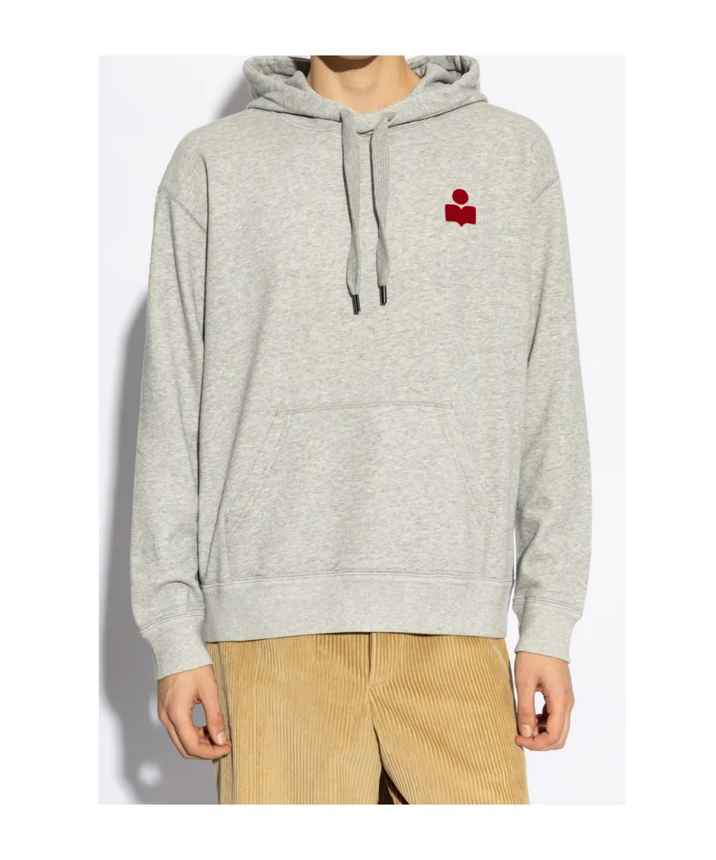 Matte Logo Printed Drawstring Hoodie