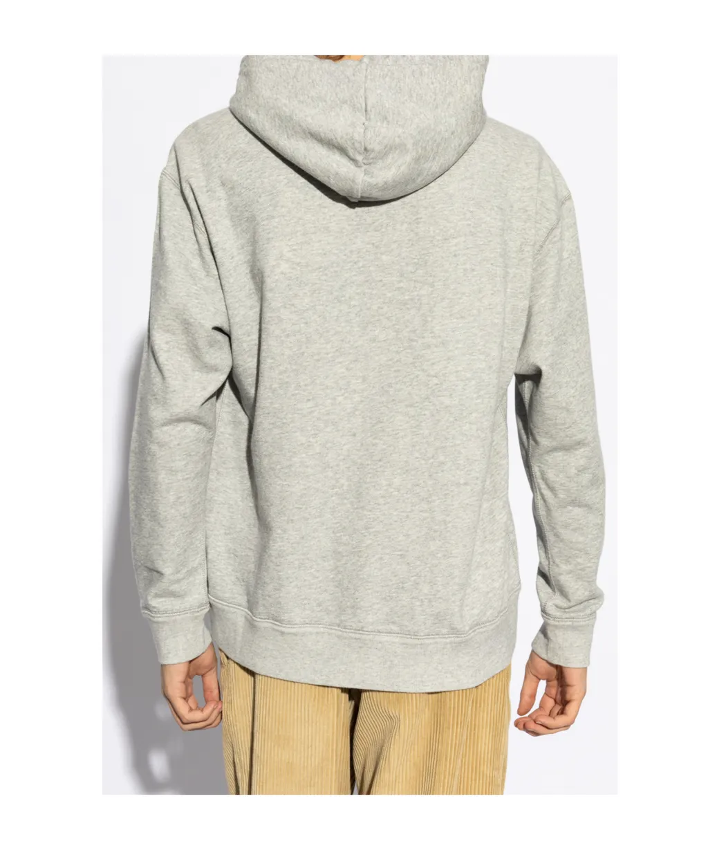 Matte Logo Printed Drawstring Hoodie