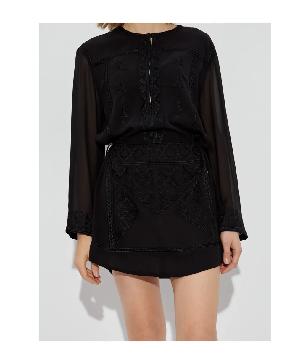 Oaria Long-Sleeved Mini Dress