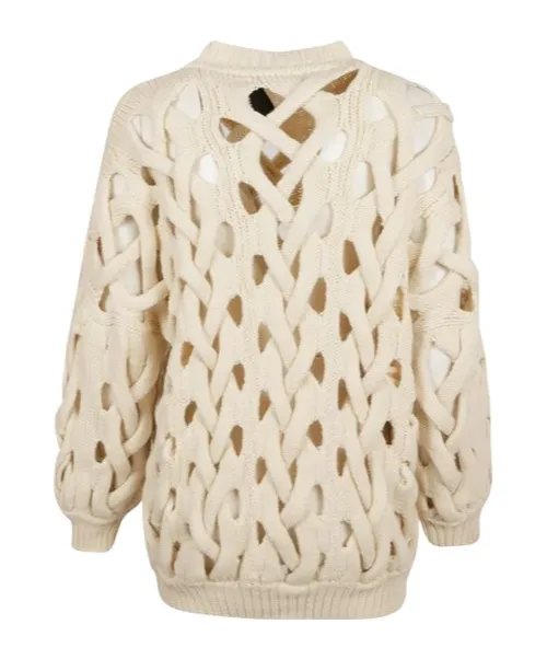Cut-Out Knitted Sweater