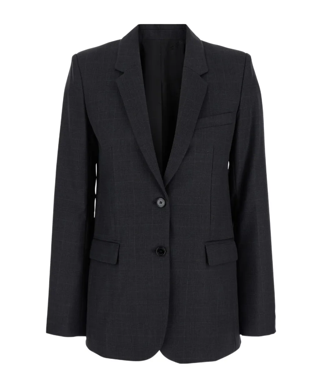Lesandre Single-Breasted Interwoven Blazer