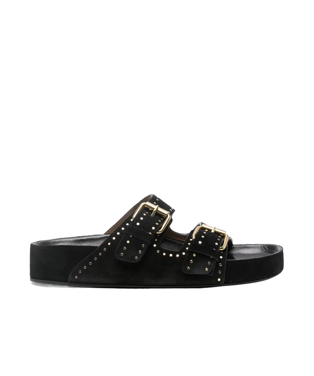 Lennyo Slip-On Buckle Sandals