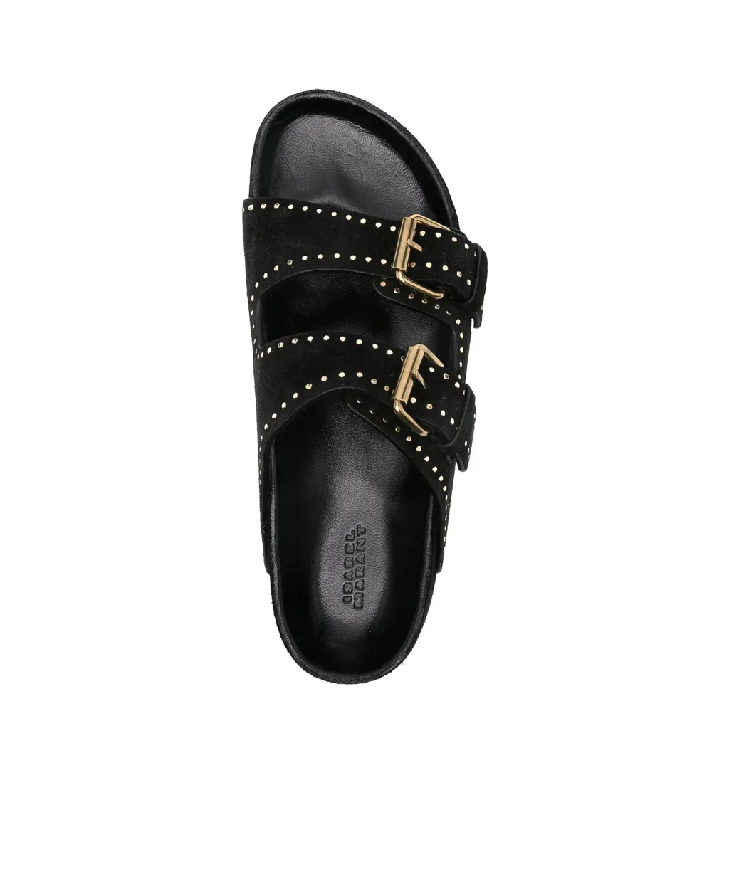 Lennyo Slip-On Buckle Sandals