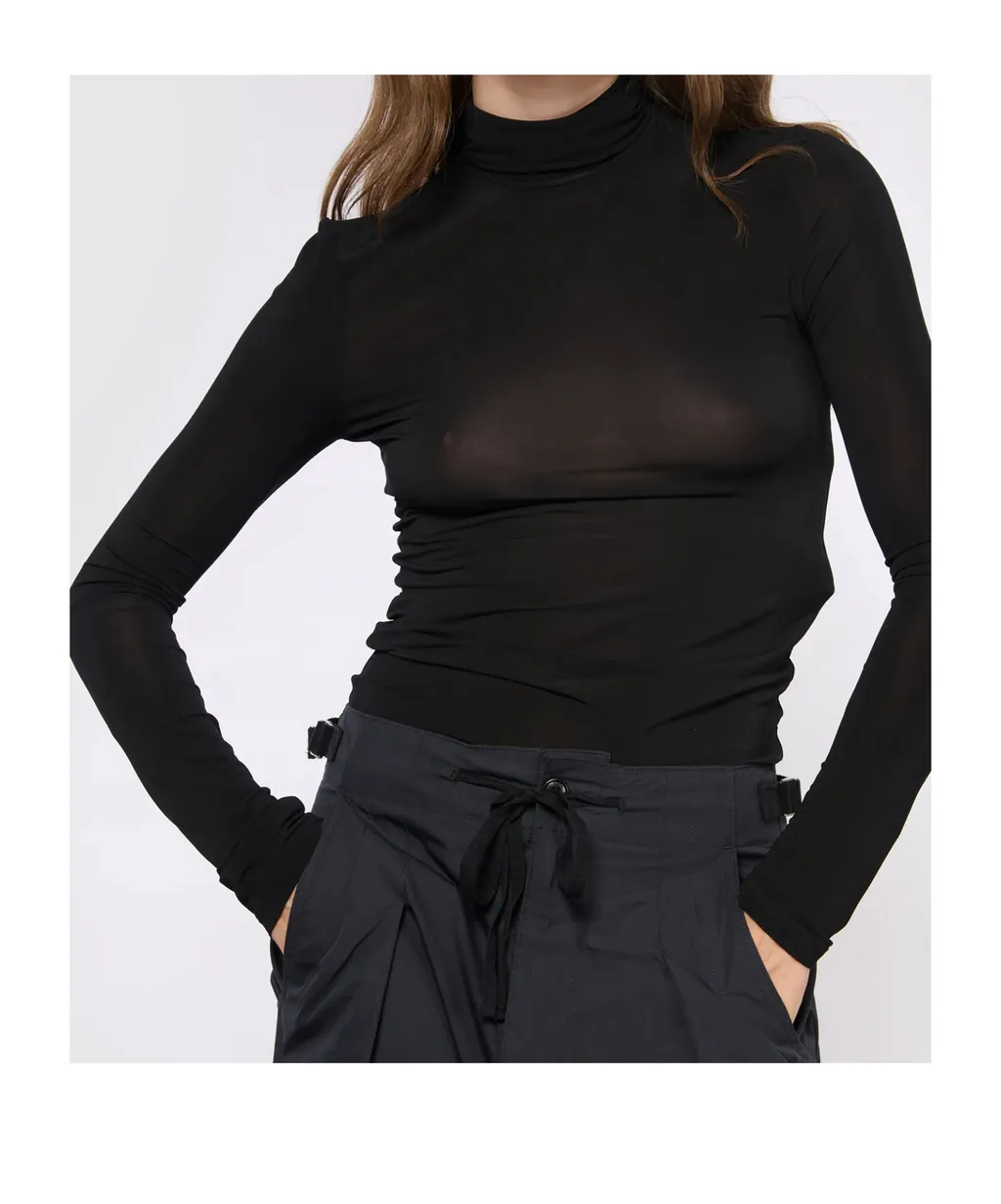 Joyela High-Neck Knitted Top