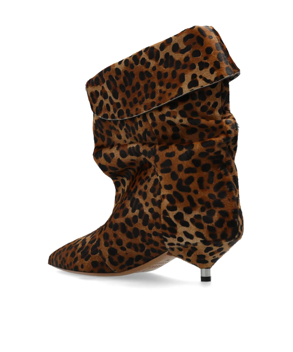 Edrik Leopard Printed Boots