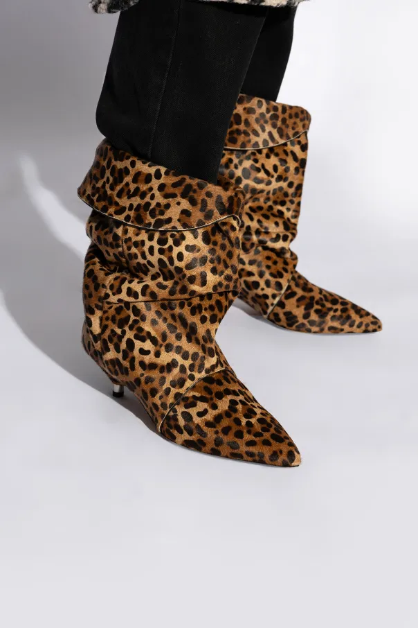 Edrik Leopard Printed Boots