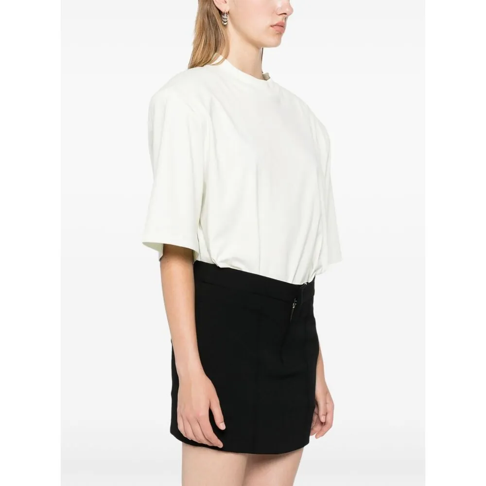 Licoma High Waist Crepe Mini Skirt