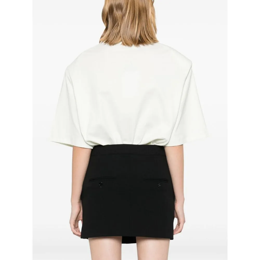 Licoma High Waist Crepe Mini Skirt