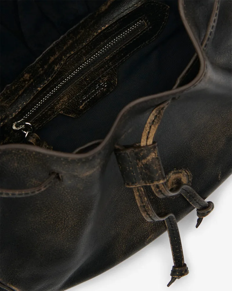 Drawstring Embellished Shoulder Bag