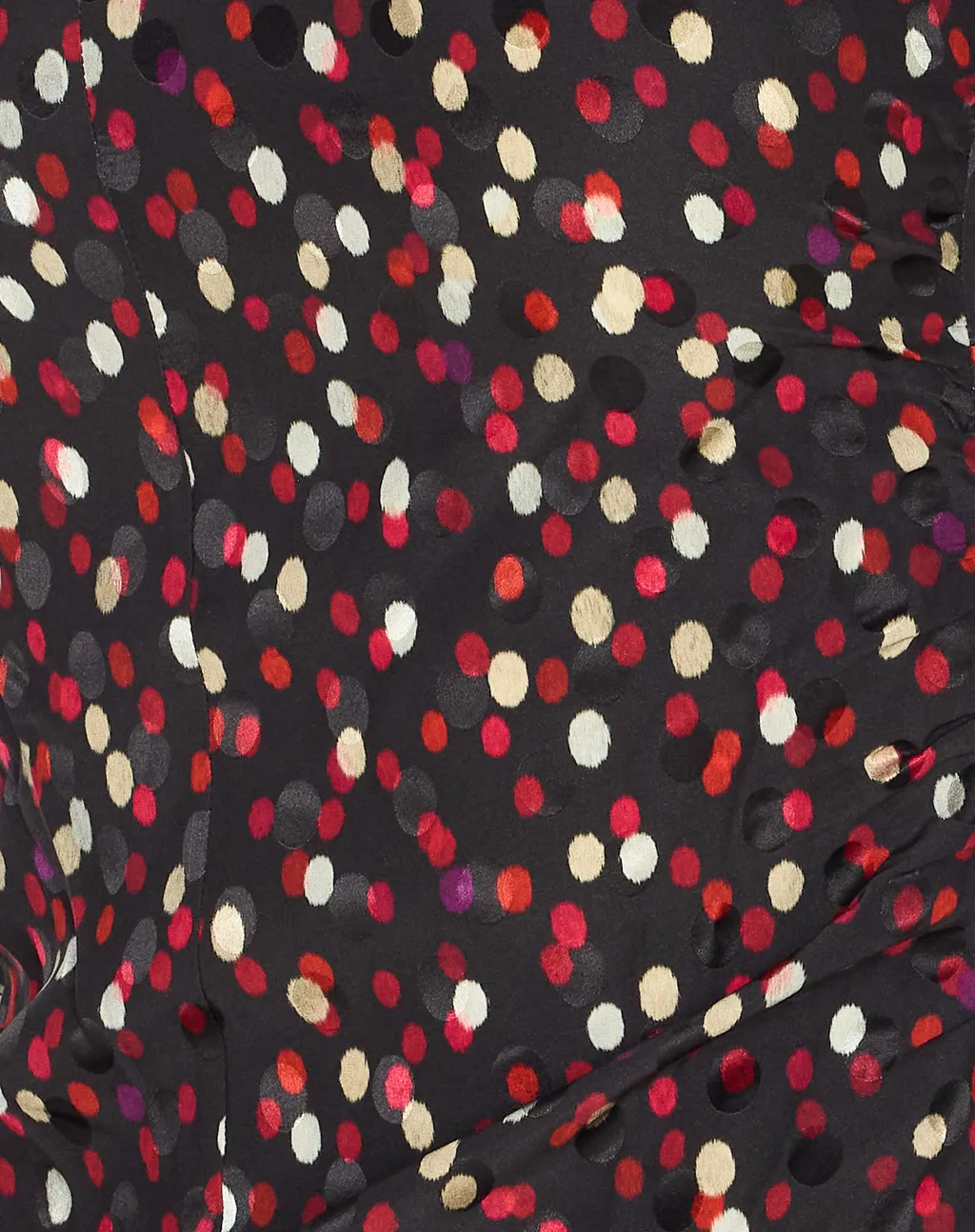 Dot Printed Short Sleeve Top