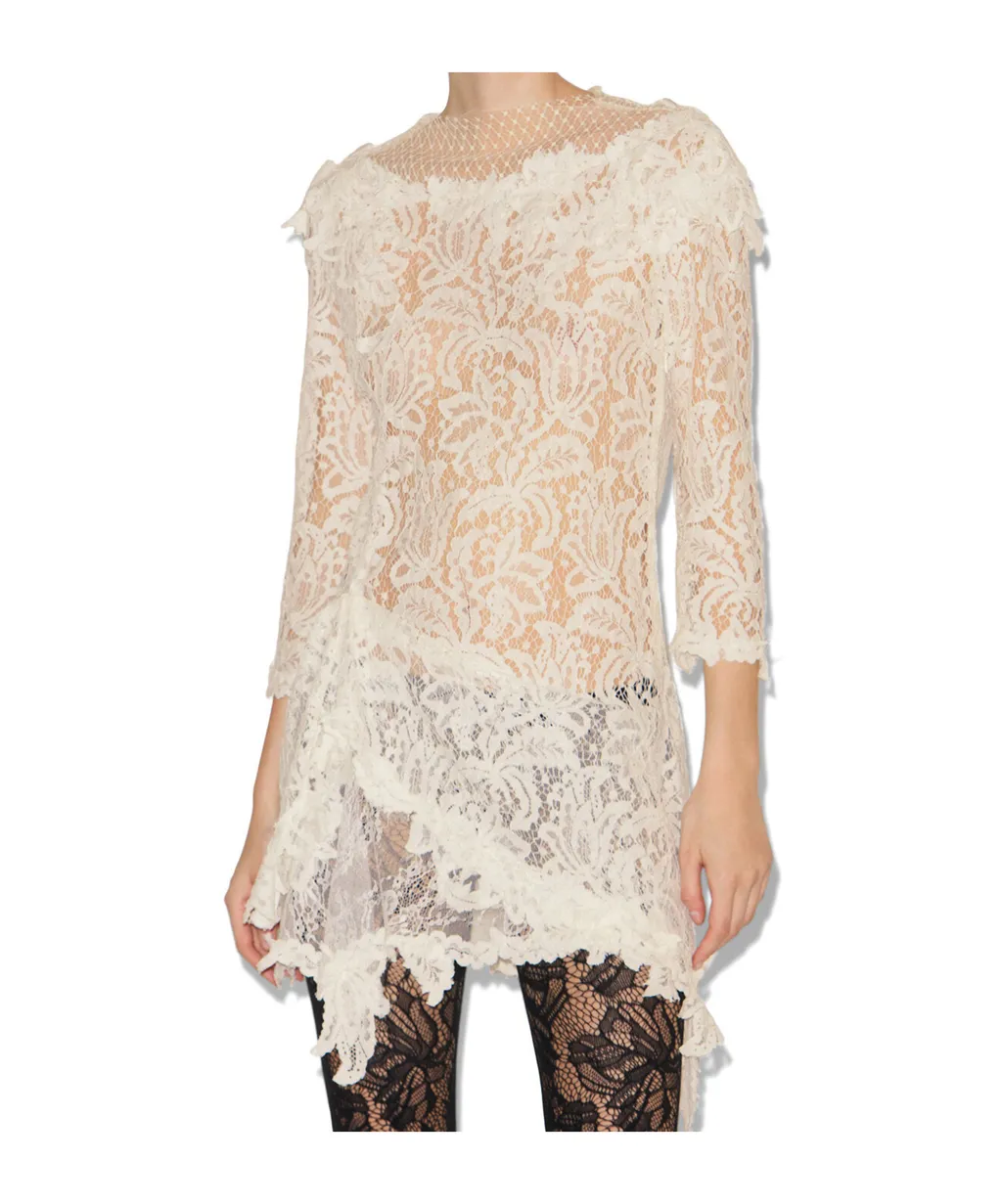 Rubiana Lace-Detailed Midi Dress