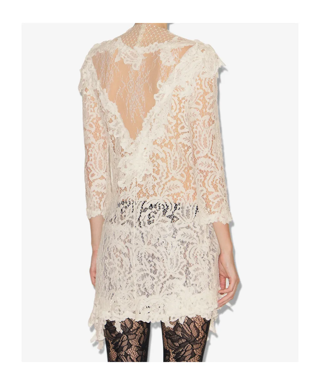 Rubiana Lace-Detailed Midi Dress