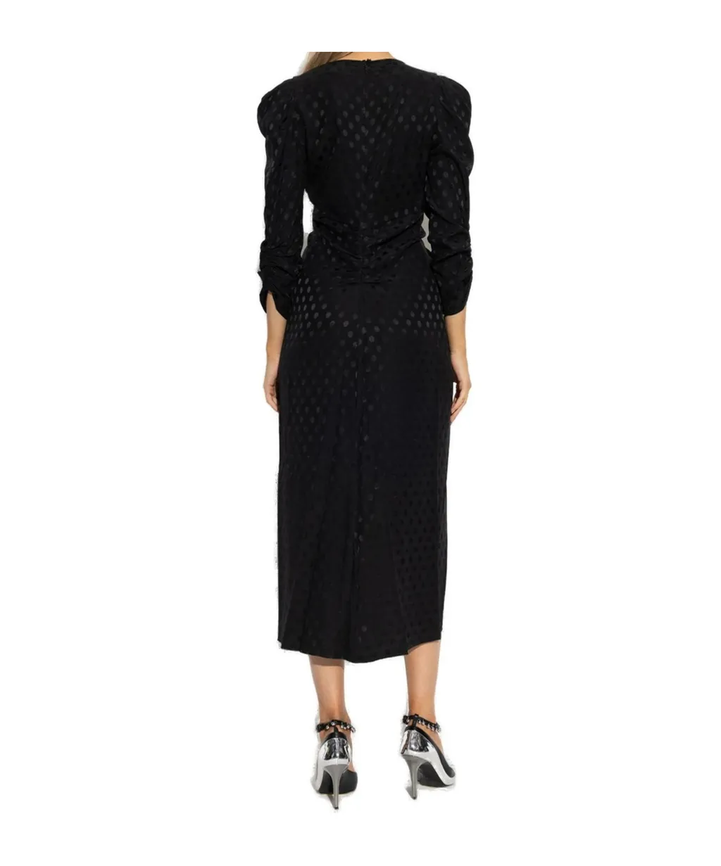 V-Neck Midi Dress